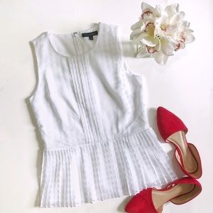 Banana Republic Sleeveless Peplum Blouse